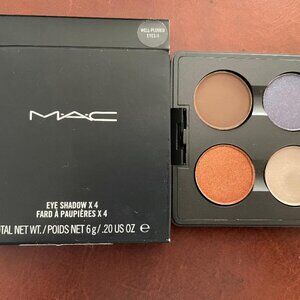MAC COSMETICS EYE SHADOW X 4 PALETTE ~ WELL PLUMED EYES ~ NEW IN BOX